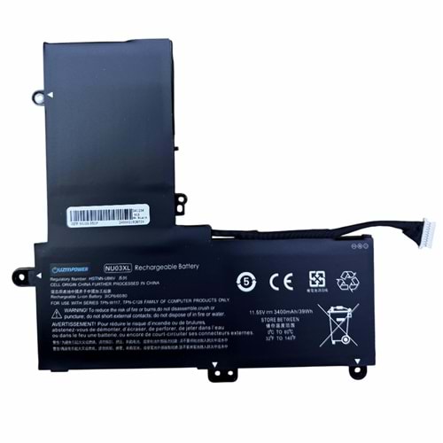 HP NU03XL, 11-aa, 11-ag, 11-ab, 11-u, Tpn-c128, Tpn-w117 BATARYA