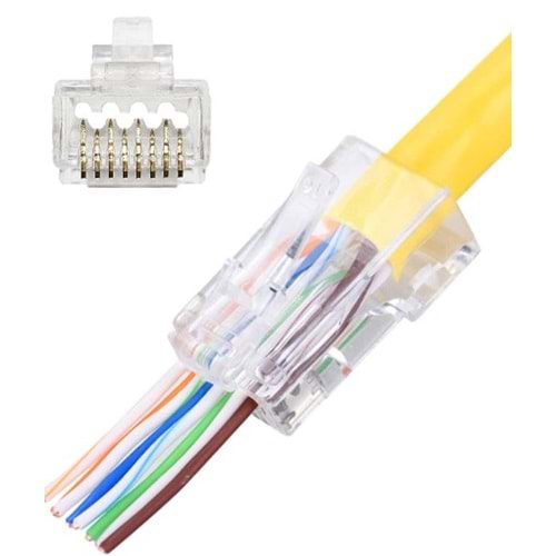 YENİ NESİL RJ45 JACK ALTIN KAPLAMA PİN 100 ADET