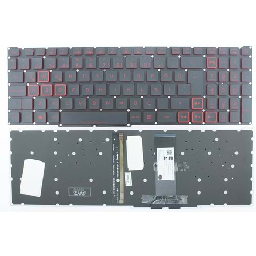 Acer Aspire AN515-54 Klavye Kırmızı ışıklı ACM18K363U4 PK132WV1B00 AEAZAUR01020 NK.151310B AN515-56 AN515-54 KLAVYE NH.Q7JEY.006