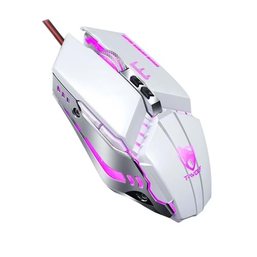 T-WOLF V7 MECHANİC MOUSE BEYAZ