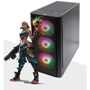GAMEMASTER R12 MESH PANEL RAİNBOW 4FANLI KASA