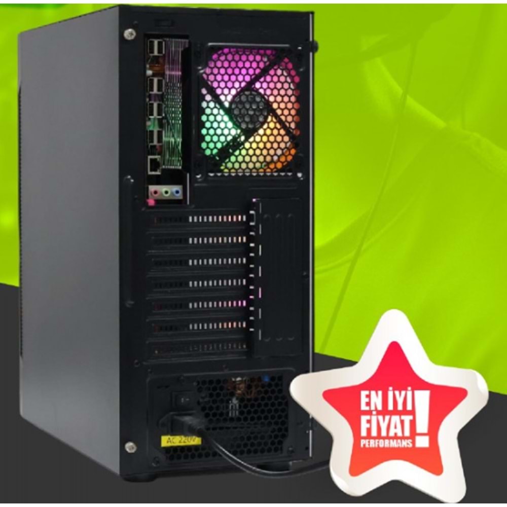 GAMEMASTER R12 MESH PANEL RAİNBOW 4FANLI KASA