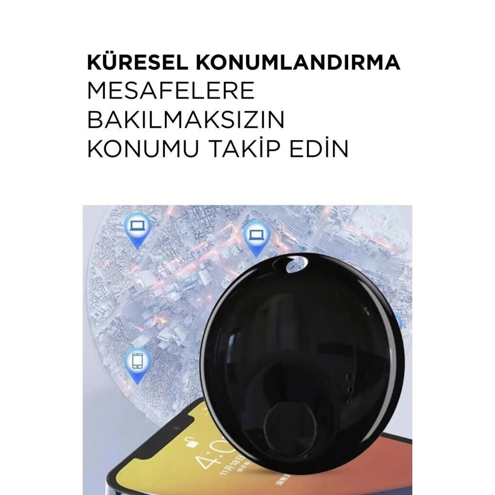 Siyah N Tag Takip Cihazı Apple My Find Uyumlu