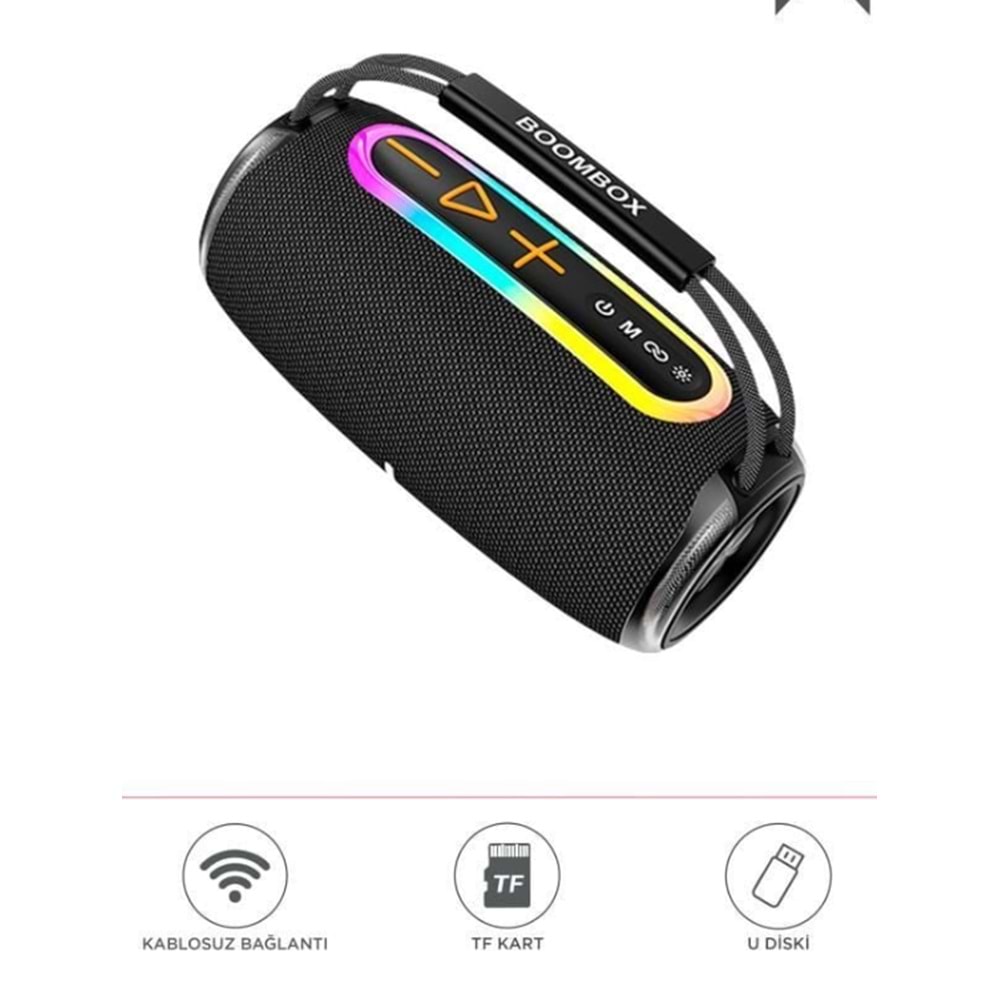 BOOMBOX680 Kamufilaj IPX6 Kablosuz 30W Bluetooth Hoparlör Speaker