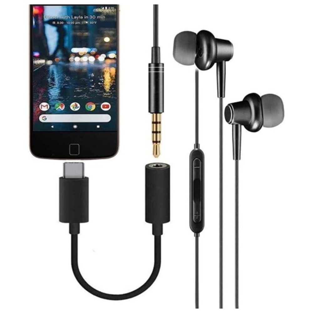 TR-10 type c USB-C 3.5mm Kulaklık Dönüştürücü