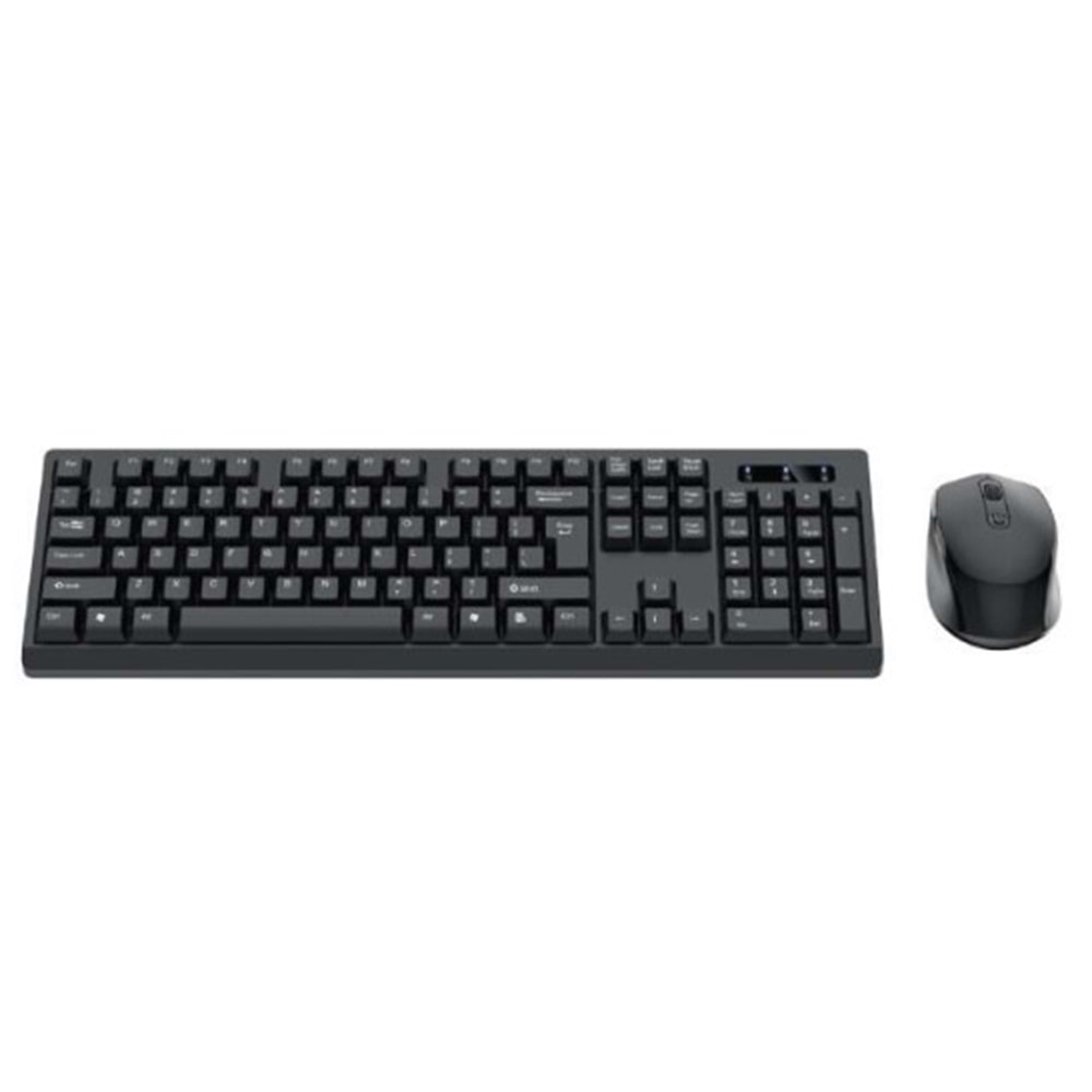 TMK-01 Siyah Kablosuz Q Klavye Ve Mouse Seti Siyah
