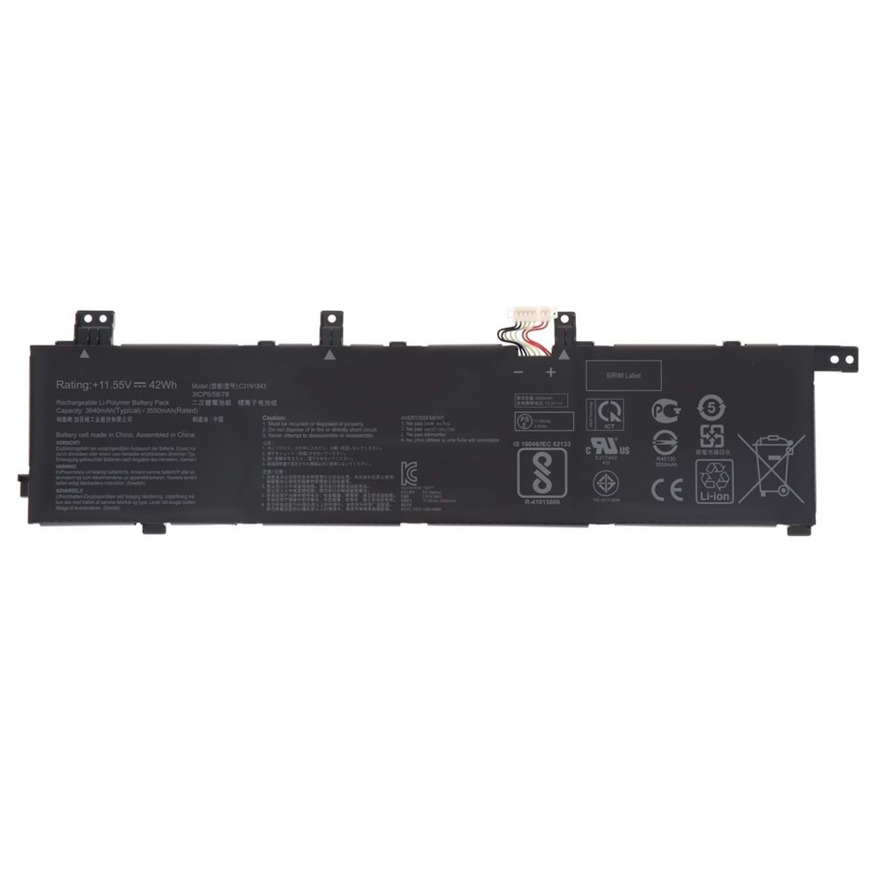 ASUS S432F C31N1843 S14 S432 S432FA X432FA s5s532 S532FL BATARYA-