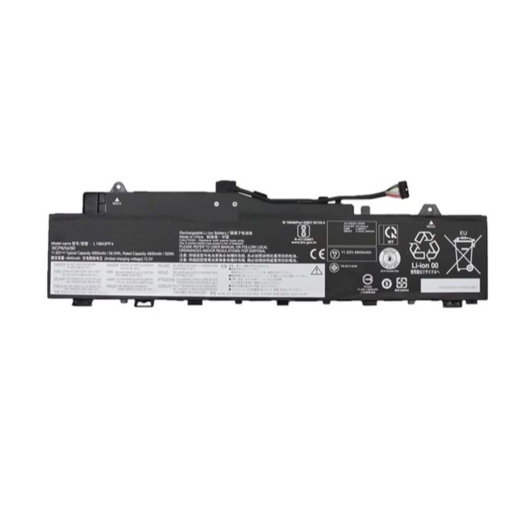 Lenovo ideapad 5-14IIL05 5-14ARE05 5-14ITL05 5-14ALC05 5 14IAL7: L19C3PF3 3ICP6/54/90 L19M3PF3 L19M3PF4 L19L3PF7 5B10W86936 5B10W86943 81YH 81YM 82FE 82LM 82SD BATARYA PİL