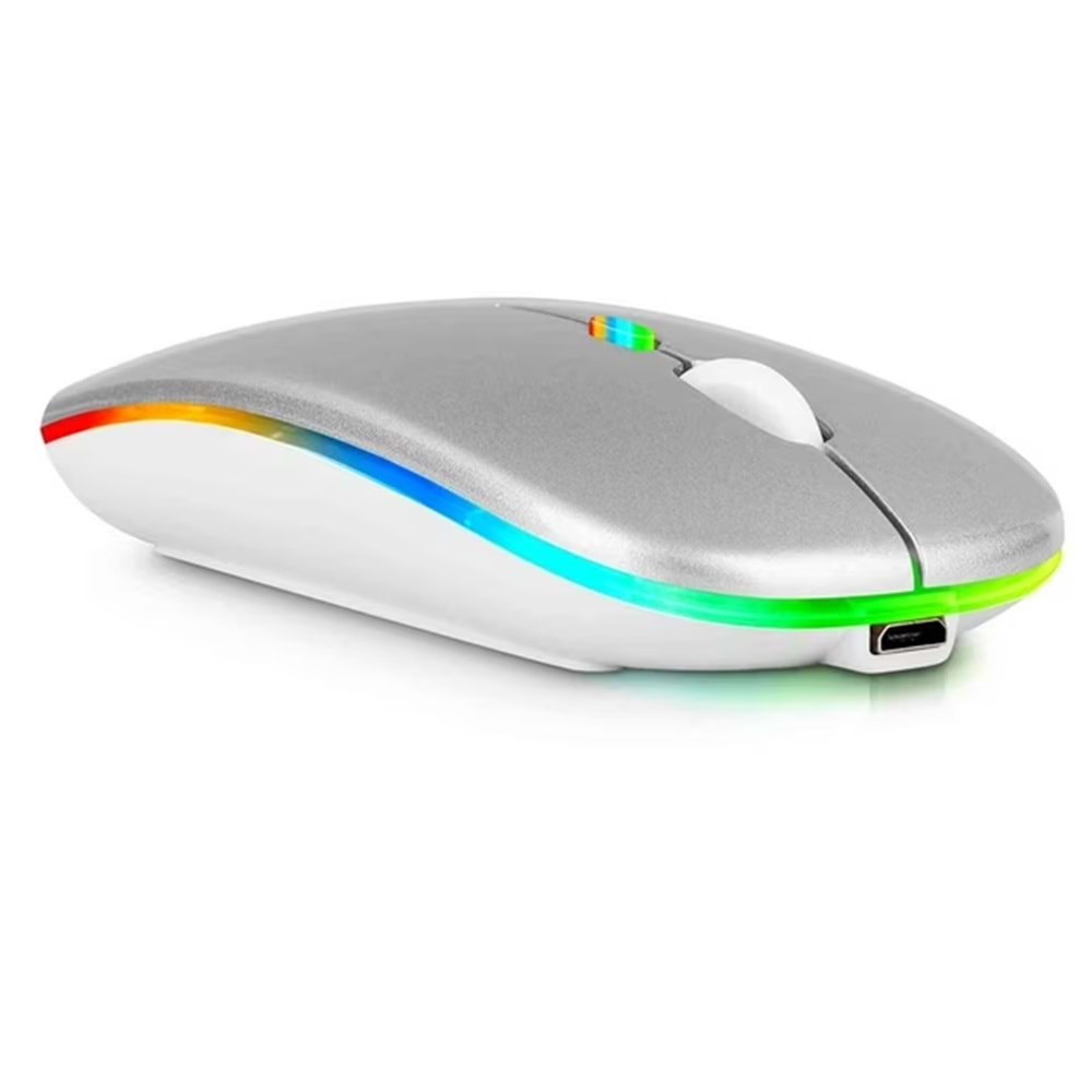 T-WOLF X1 BLUETOOTH + WIRELESS MOUSE ŞARJLI BEYAZ